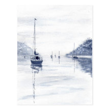 'Misty Morning' Postcard