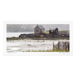 Misty Morning Shacks Photo Card