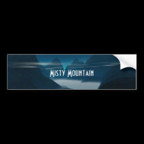Misty Mountain Bumper Sticker bumper stickers