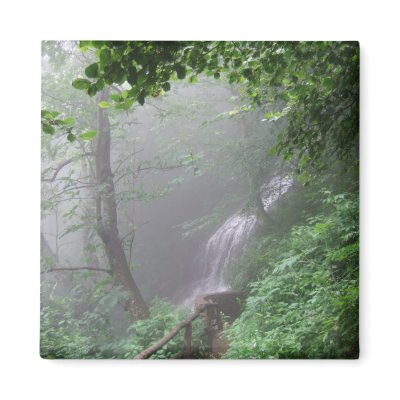 Misty Mountain Fridge Magnets by str8qaf