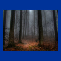 Misty Path to Flat Top Mountain posters