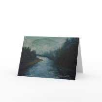 Misty River Greeting Card