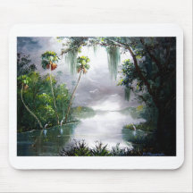 Misty River Moss Mouse Pad