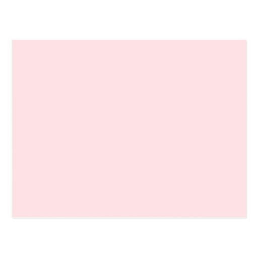 Misty Rose Light Baby Pink Solid Color Background Postcard Zazzle