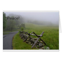 Misty Shenandoah Morning notecard