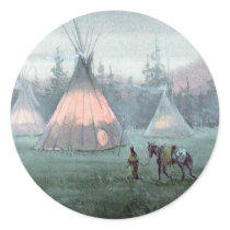 MISTY TIPI by SHARON SHARPE stickers by sharonsharpe MISTY TIPI by SHARON SHARPE stickers