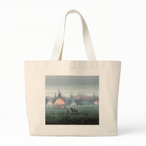 MISTY TIPI CAMP by SHARON SHARPE Canvas Bag