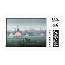 MISTY TIPI CAMP by SHARON SHARPE Postage