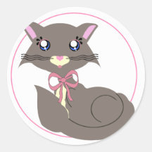 Misty Toon Kitty Sticker