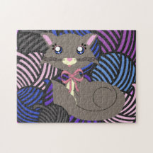 Misty Toon Kitty Yarns! Puzzle