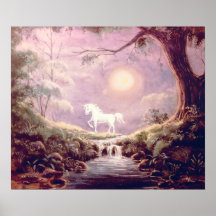 MISTY UNICORN by SHARON SHARPE Posters