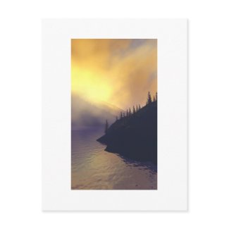 Misty valleys 2 postcard