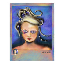 Misunderstood Medusa print by Anjo Lafin.