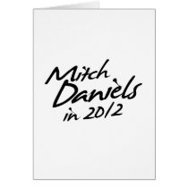 MITCH DANIELS 2012 Autograph Greeting Cards