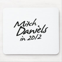 MITCH DANIELS 2012 Autograph Mousepad