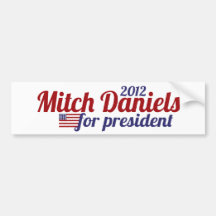 Mitch Daniels for President 2012 Bumper Stickers