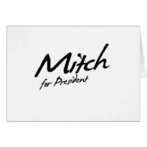 Mitch Daniels  for President Autograph Card