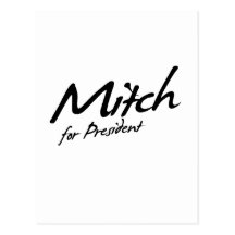 Mitch Daniels  for President Autograph Postcards