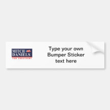 MITCH DANIELS FOR PRESIDENT (Banner) Bumper Stickers