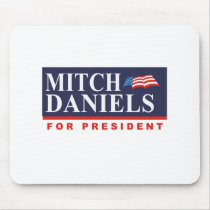MITCH DANIELS FOR PRESIDENT (Banner) Mouse Pads