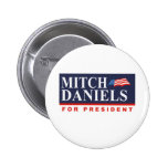 MITCH DANIELS FOR PRESIDENT (Banner) Pin