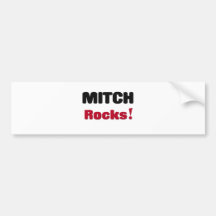 Mitch Rocks Bumper Stickers