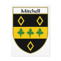 Mitchell Coat of Arms/Family Crest postcards