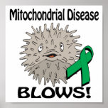 Mitochondrial Disease Blows Awareness Design posters