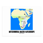 Mitochondrial Macro-Haplogroups (MRCA Genealogy) Postcards