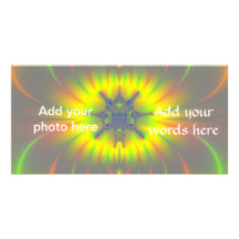 Mitosis Fractal Personalized Photo Card