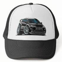Mitsubishi Evo Black Car Trucker Hat