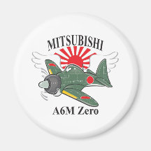 mitsubishi zero refrigerator magnets