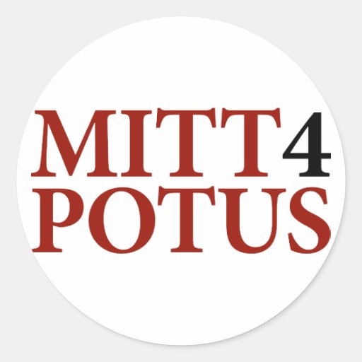 Mitt 4 POTUS Stickers