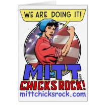 Mitt Chicks Rock! Greeting Cards