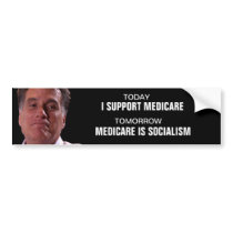 Mitt "flip flop" Romney on Medicare Bumper Stickers
