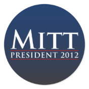 Mitt for President 2012 Round Sticker