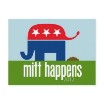 Mitt Happens - Funny Romney Election 2012 Postcards
