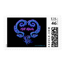 Mitt Hjarta Postage (Swedish - black) stamps