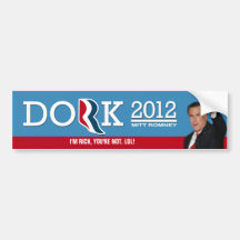 Mitt Romeny is Rich! Bumper Sticker