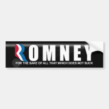 Mitt Romney 2012 - Anti Obama Bumper Sticker