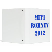 MITT ROMNEY 2012 VINYL BINDER