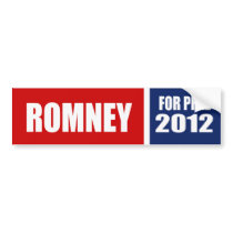 MITT ROMNEY 2012 BUMPER STICKERS