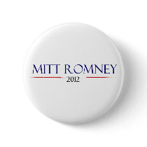 Mitt Romney 2012 Button - white