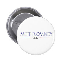 Mitt Romney 2012 Button - white
