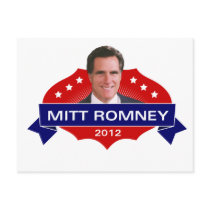 Mitt Romney 2012 for President Postcard