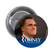 Mitt Romney 2012 - photo pinback