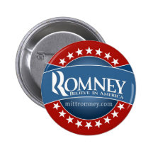 Mitt Romney 2012 Pinback Button