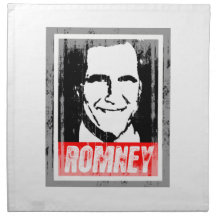 MITT ROMNEY 2012 PRINTED NAPKIN 