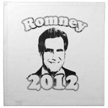 Mitt Romney 2012 Retro Printed Napkins