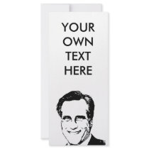 Mitt Romney 3 Customized Rack Card
